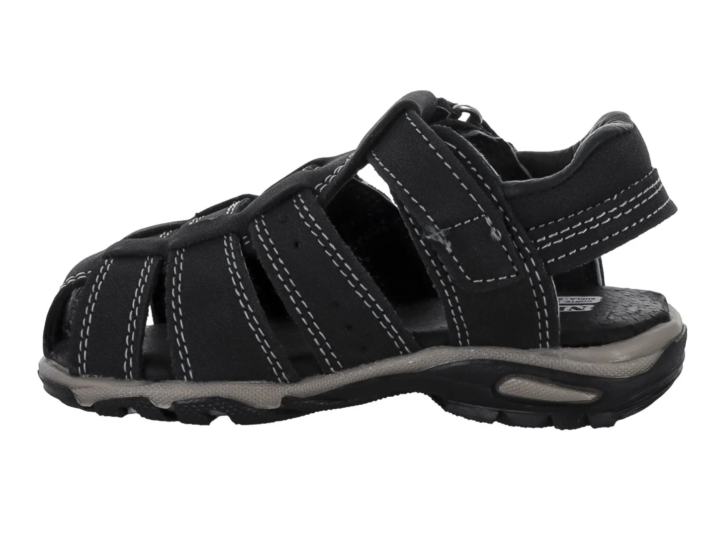 Sandalias  New Boys 1170  Negro Para Niño